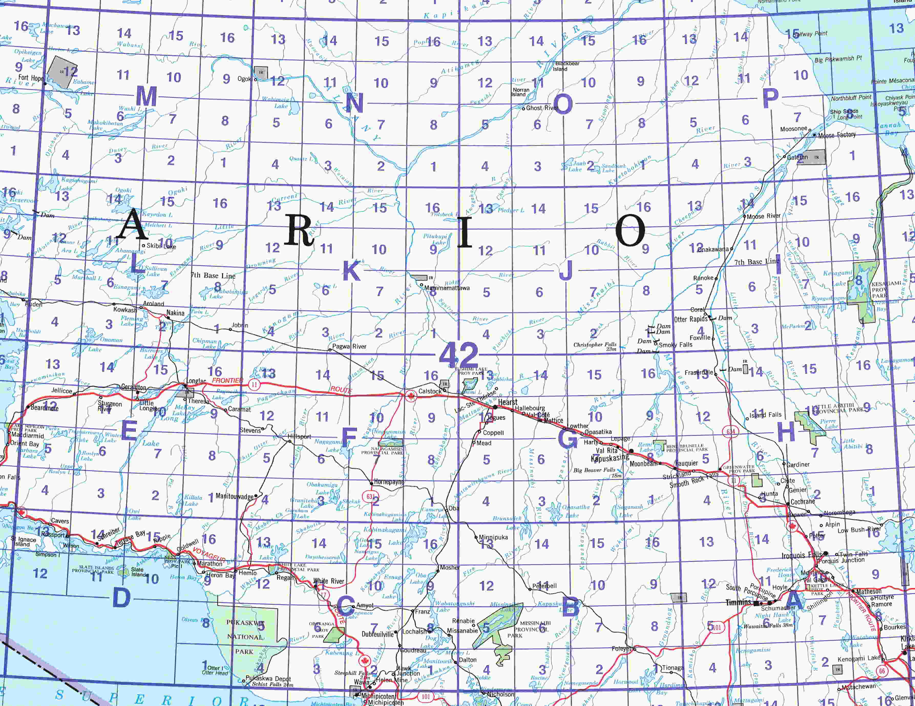 Map 42 Laminated